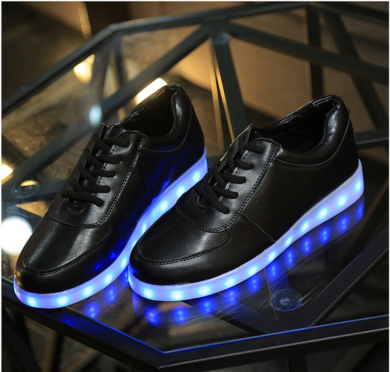 Light Shoes Shoes Shoe Women Shoes Autumn Colorful Flash Shuffle Board