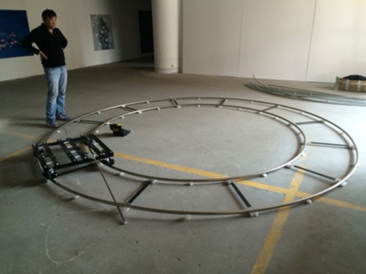 Twzz Removable Annular Circular Camera Dolly Track With Dolly For SLR