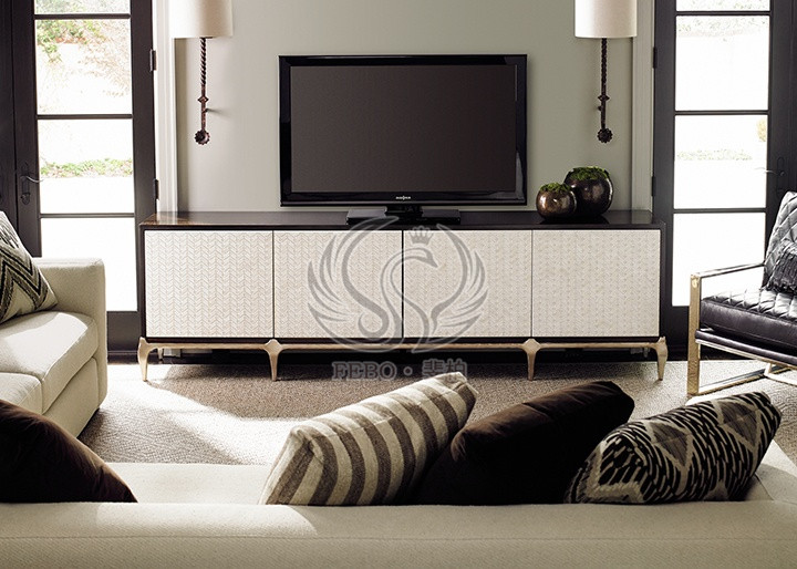 2019 Feibo American Country Wood Cabinets Custom Furniture Living