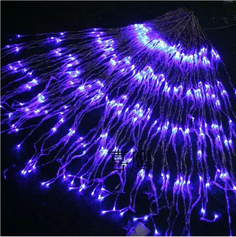  Multi 3m 3mhristmas Wedding Party Background Holiday Running Water Waterfall Water Flow Curtain LED Light String 336 Bulbs