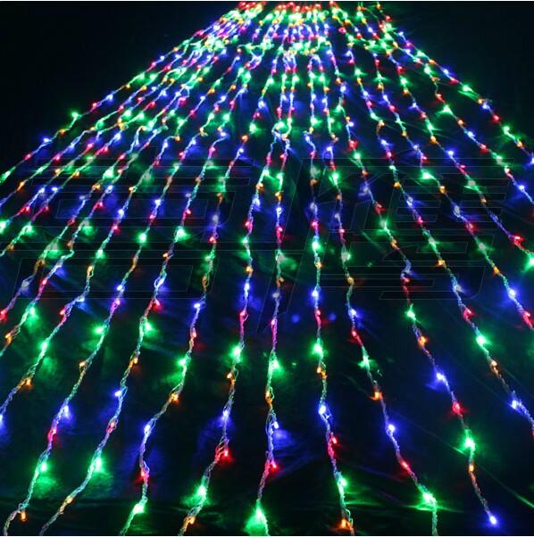  Multi  x  Christmas Wedding Party Background Holiday Running Water Waterfall Water Flow Curtain LED Light String 336 Bulbs