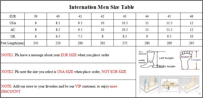 Men S Bottom Size Chart