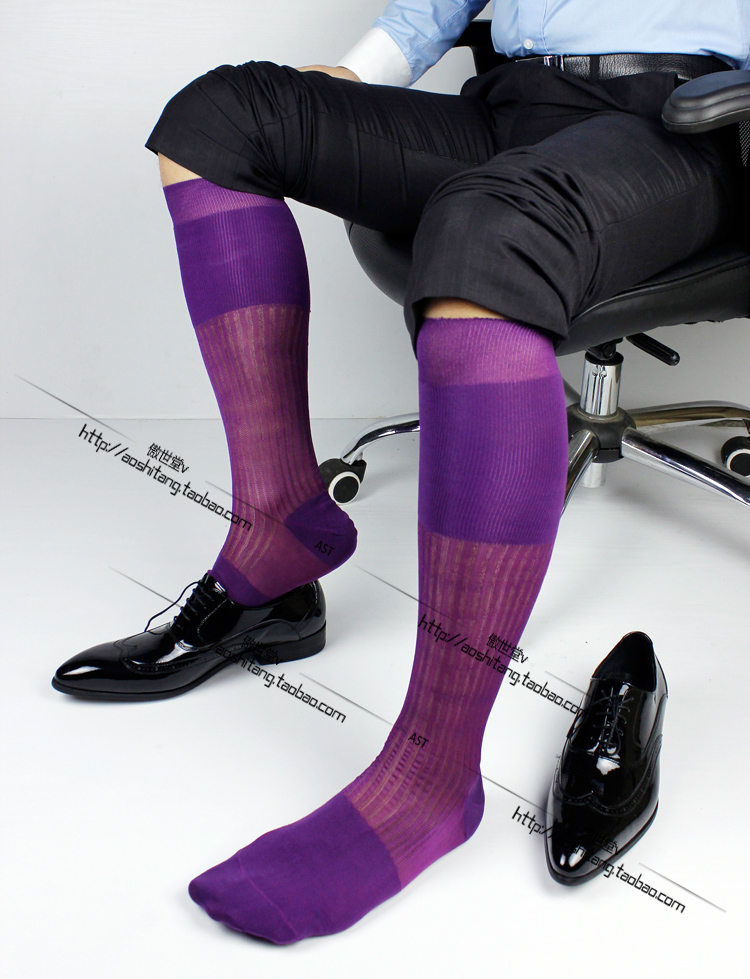2021 2016 Mens Tnt Compression Stockings Fashion Male Formal Nylon Knee ...
