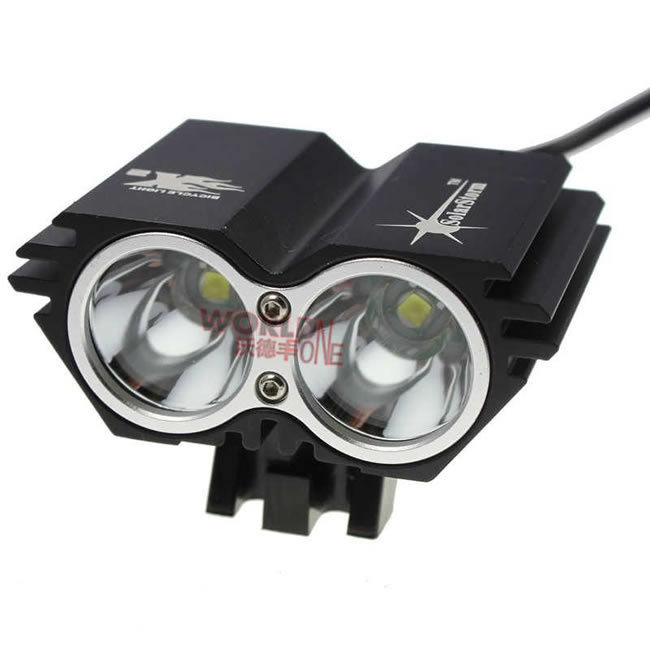 Solarstorm X2 2CREE XML U2 LED Bicycle Light 2000LM Dual Head Bike