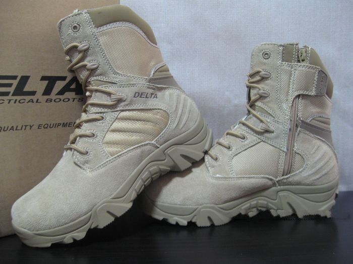gray tactical boots
