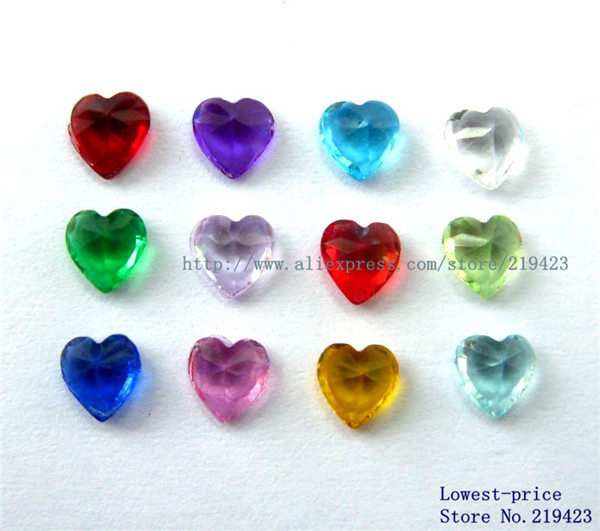 3 PCs Floating Charms Fit Living Locket Red Heart Birthstone 5mm