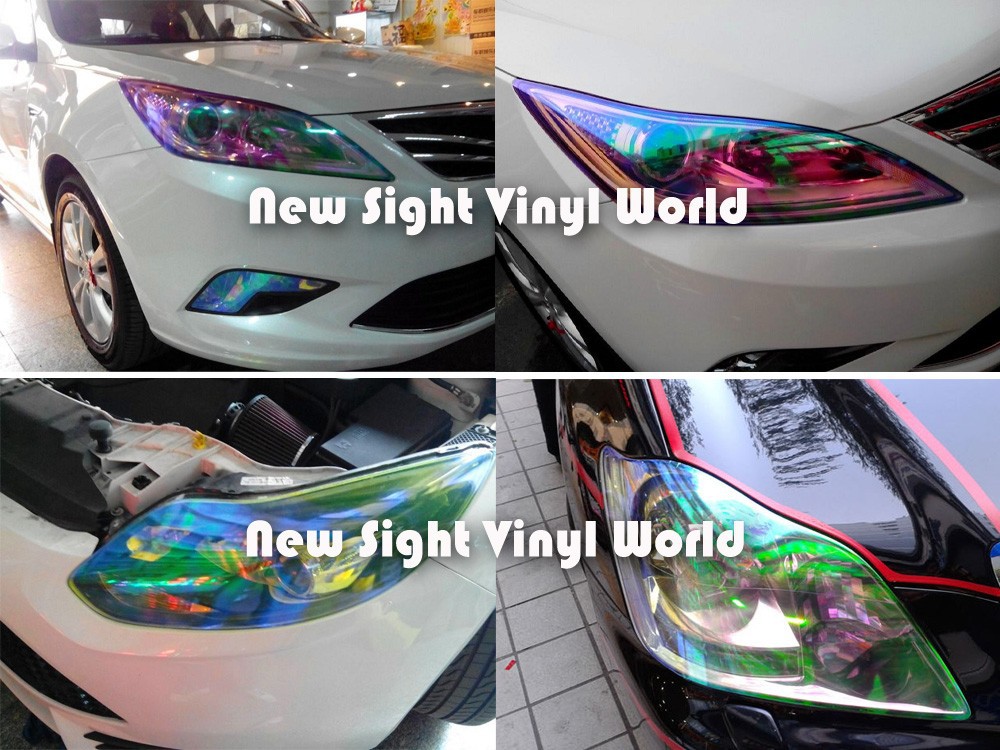 High Quality Available Auto Car Styling Chameleon Headlight Tint Film