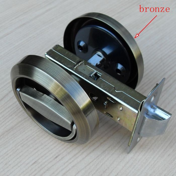 2019 Bronze Stainless Steel 304 Recessed Cup Handle Privacy