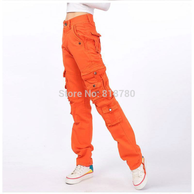 red cargo pants womens