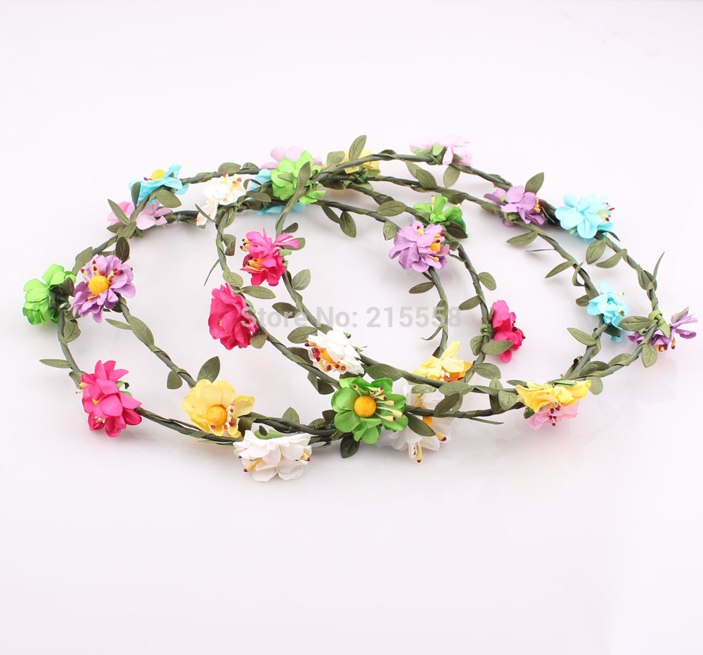 2020 flower crown garland headband hair accessories women girls floral tiara ornament wedding party beach headband jjal zh113 from lubinghouse 3 88 dhgate com 2020 flower crown garland headband hair