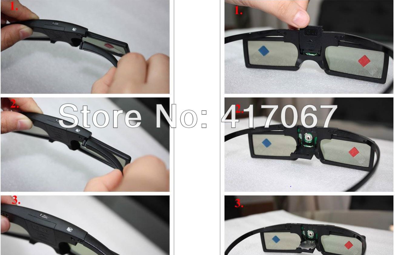 3D RF Active Glasses