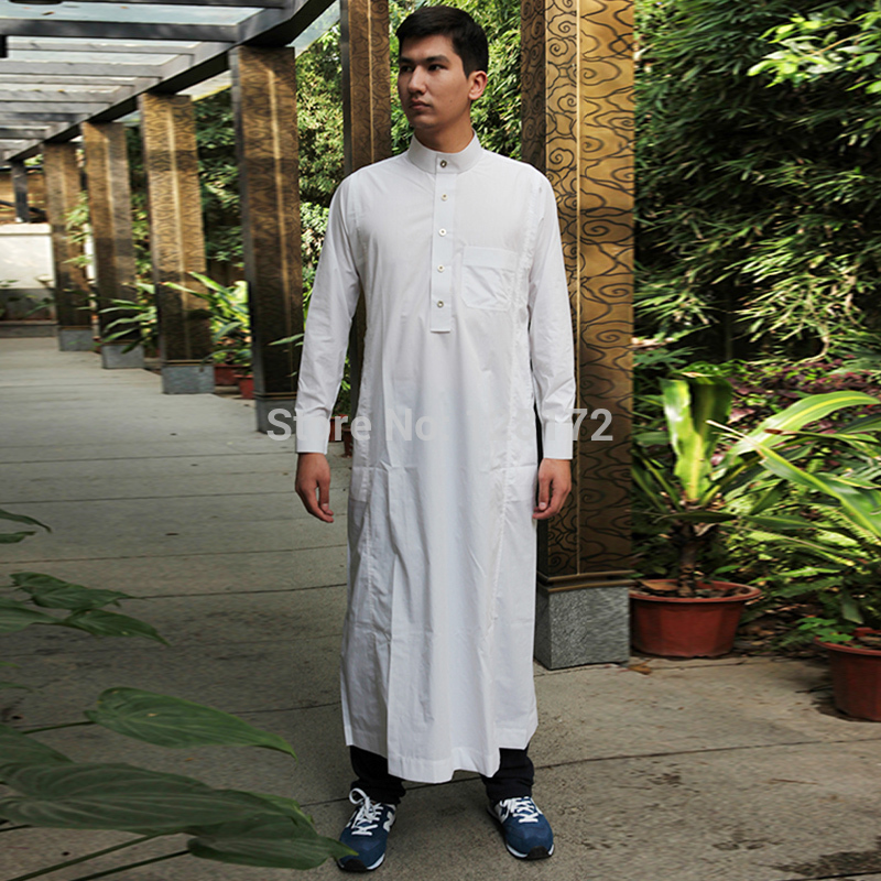 2021 MB005 Islamic Clothing For Men Muslim Work Wear Long Shirt Dress