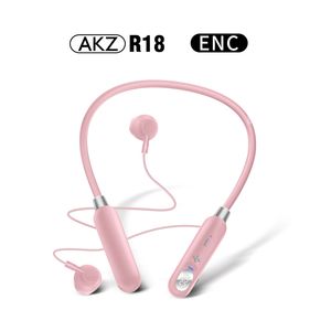 AKZ-R18 Sport écouteurs sans fil casques LED batterie puissance aDisplay HiFi Streao son Bluetooth casque R18