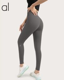 AL-0046 femmes taille haute élastique pantalons de Yoga collants de hanche pêche pantalons de Fitness femmes séchage rapide course Yoga Leggings