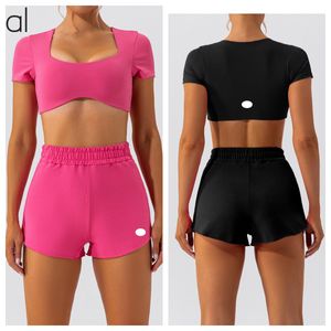 AL-0053 Gym Running Fashion Snel Droog Sport Yoga Pak Dames Comfortabel Ringloos Sportondergoed