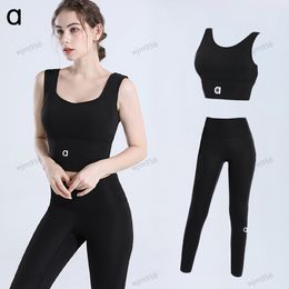 A10 sport beha elastische taille training yogabroek vrouwen actieve kleding set yoga pak vest sport gym haai run trainer zomer hoge taille lingerie negende take bralette al