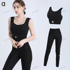 ALOLULU SPORTS BRA Elastic Training Training Pantalons de yoga Femmes Vêtus actifs Set Yoga Vest Sport Gym SHARK RUAU