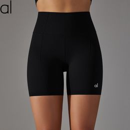 AL-189 yoga-outfit fitness broek dames naadloze vaste kleur sport shorts licht vrije tijd fitness hoge taille broek