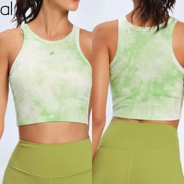 AL-233 dames tops t shirts nieuwe tie-dye sportvest snel droge katoenen blend fitness tank