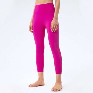 Al Desinger alos Yoga Nouveau pantalon de sept parties adapté à la peau nue sans ligne de taille haute de taille haute