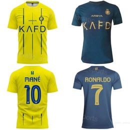 Al Nassr 23 24 Voetbal 2 Sultan Al-Ghannam Jersey 94 Anderson Talisca 7 Cristiano Ronaldo 10 Sadio Mane 29 Abdulrahman Ghareeb Voetbalshirttenues Uniform Clubteam