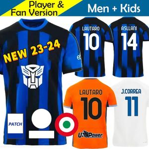 23 24 ALEXIS Maglia Inter Voetbalshirts TraNSforMERs Special 2023 2024 Heren Voetbalshirts Kid Kits MILANS Maglie Fan Player LAUTARO CALHANOGLU BARELLA THURAM