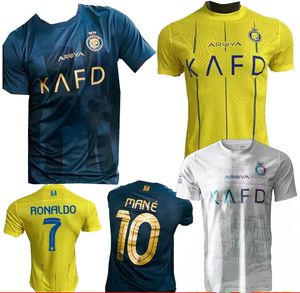 Al Nassr FC voetbalshirts Ronaldo MANE 2023 2024 Home geel uit 22 23 24 CR7 Gonzalo Martinez Talisca Ghislain Konan Vincent Aboubakar heren Voetbalshirt Al-Nassr FC