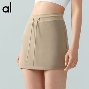 AL Jupes Tenues de yoga Tennis Golf Short de sport avec poche intérieure Leggings pour femme Pantalon respirant à séchage rapide Exercice de course Fitness Vêtements de sport