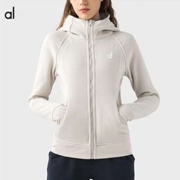 Al Women Hoodies Designer Align T-shirt New Sport Yoga Lemons Hooded Outdoor Fustor Womens Training Pull Sweathshirts Veste épaissi et chaude