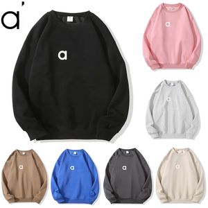 AL Dames Lente/Herfst/Winter Warme Sweatshirts Oversized Trui met Ronde Hals Dames Gym Workout Joggerjas Losse Sportkleding Unisex Casual French Terry SweatTops