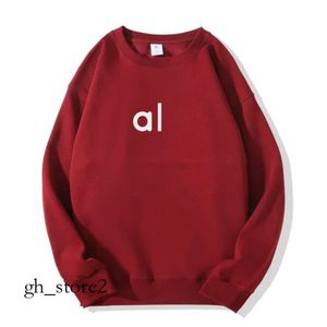 AL Dames Yoga-outfit Perfect oversized sweatshirts Trui Losse crop top met lange mouwen Fitness Workout Ronde hals Blouse Gym Aloo Hoodie 195