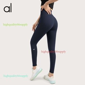 Al Women Yoga Pants Push Ups Fitness Leggings Soft High Taille Hip Lift Elastic T-Line Sports Pants met Logo