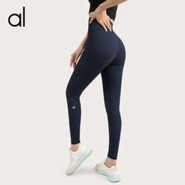 AL Dames Yoga Push Ups Fiess-legging Zachte hoge taille Heuplift Elastische T-lijn sportbroek met