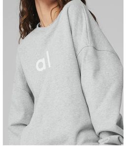 AL Dames Autumn Hoodies Designer Women Sweater Sweatshirt Yoga Pak Jacket Ladies Gym Training Coat Fleece Losse workout -pullover