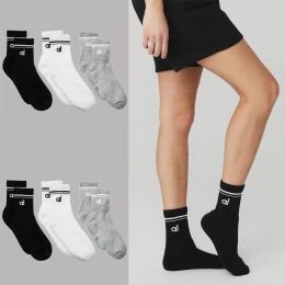 Al Yoga Coton chaussettes Vintage Sports Long Sock Yoga Pilates Fitness Fonction de la Fitness Couleur de mode Sigles de mode Yoga