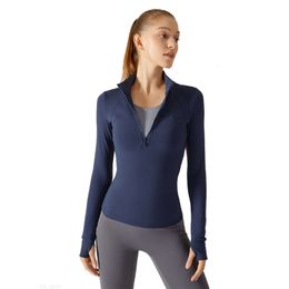 al Yoga veste manteau femmes serré Yoga vêtements séchage rapide à manches longues haut cardigan à fermeture éclair Fitness YC180 mode