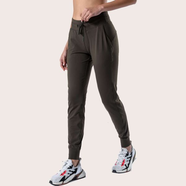 AL Yoga Leggings femmes en plein air taille haute cordon Fitness pantalons de sport vêtements de Yoga décontracté Haren collants pantalons de course
