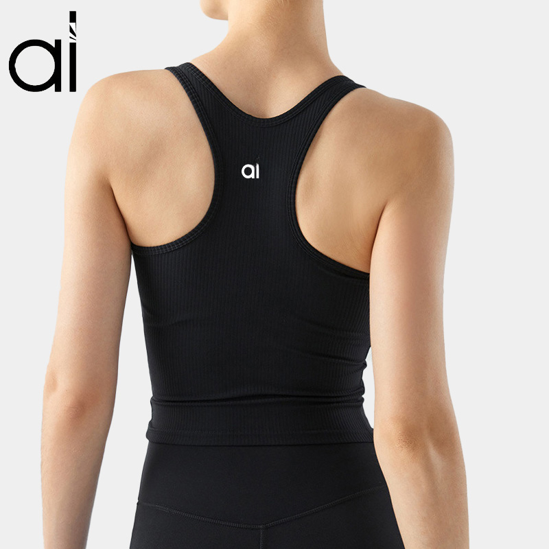 AL Yoga Suits Tops Rib Devoted Tanks Sports Set Seamless Chosen Tank Soft Sleeveless Sweatshirt Vest Gym Running SweatTops Align Legging Trousers Leggings