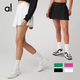 Al Yoga Tennis jupes pour femmes culottes As Jupe plissée sport extérieur golf sportif spactifwear skorts mini fonctionnement à moitié tennis badminton gym de danse