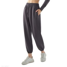 al Yoga Wear – neuvième pantalon de Jogging pour femmes, prêt à tirer, corde, taille haute, extensible, sangle d'entraînement, DSP661, mode