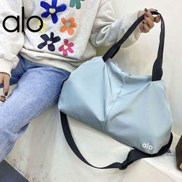 AL0 Bolsa de YOGA con Gran Capacidad Bolsa de Viaje portátil a Prueba de Salpicaduras Separación de Ropa seca y húmeda Fitness Bolso de Yoga Deportivo de Tela de Nylon para Mujer