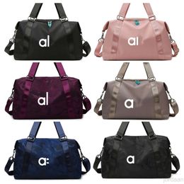 Al08 Bolsas de yoga al aire libre Nylon Sports Gym Gym Men Women Fitness Travel Bag Bag Bag Bags con zapatos Compartimento 7BMS