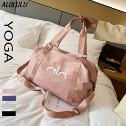 AL0LULU Con bolsa de gimnasio, bolsa de yoga portátil, impermeable, bolsa de equipaje de gran capacidad, bolsa de viaje