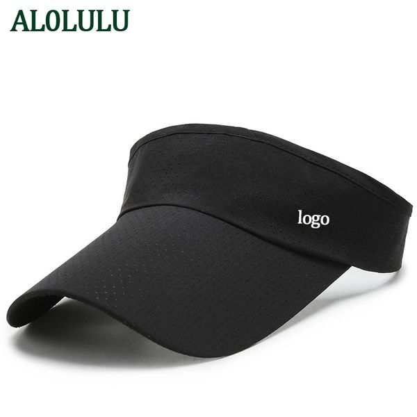 AL0LULU avec Logo chapeau haut creux pare-soleil casquette à visière chapeau de soleil de sport pour hommes et femmes