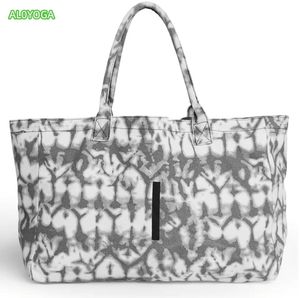 AL0YOGA-0051 Heren en Dames Fitness Handheld Yoga Tas Grote Capaciteit Korte Afstand Reistas Canvas Shopper Tote