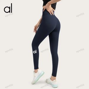 ALOLULU 2024 lycra stof effen kleur dames yogabroek hoge taille sport gymkleding leggings elastische fitness dame buitensportbroeken