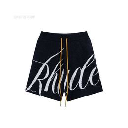 AL8Y Rhude Shorts hommes pantalons de Sport décontractés courts Shorts de créateur impression de broderie haute qualité demi-pantalon taille américaine S xl