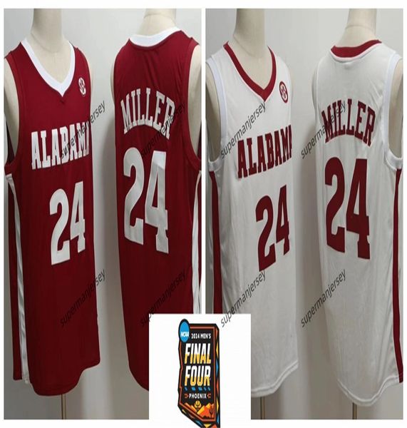 Alabama Basketball Jersey NCAA College Sexton Brandon Miller Mark Sears Noah Clowney Nimari Burnett Jaden Bradley Jahvon Quinerly Rylan Griffen Latrell