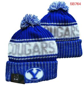 Alabama Crimson Tide Beanies Cougars Beanie North American College Team Patch latéral hiver laine Sport tricot chapeau casquettes de crâne