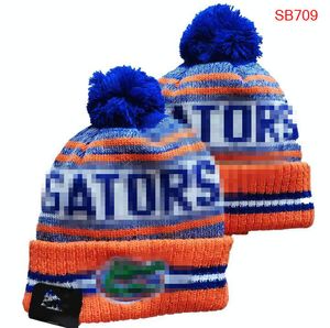 Alabama Crimson Tide Mutsen Gators Beanie North American College Team Side Patch Winter Wol Sport Gebreide Muts Skull Caps a0